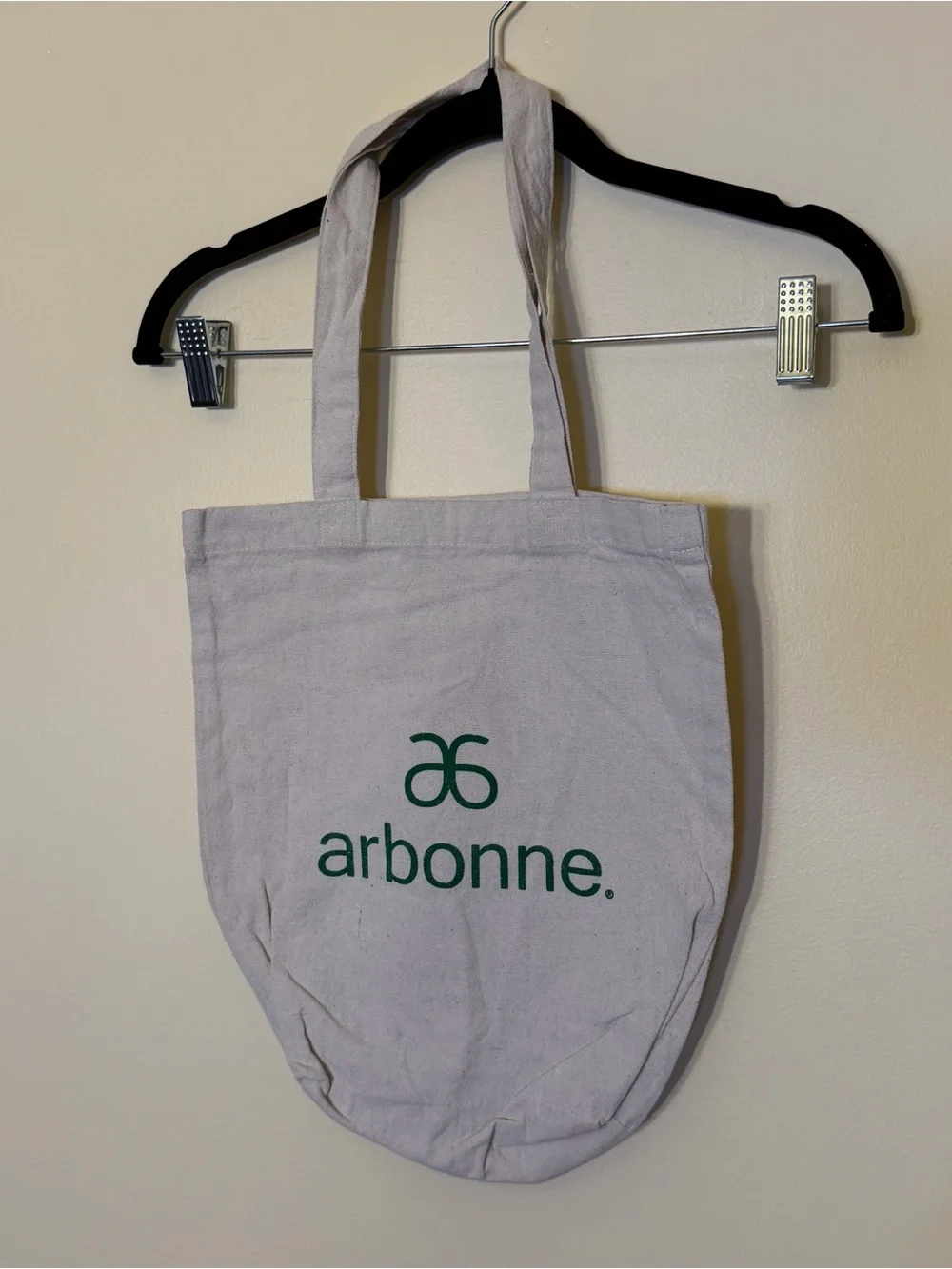 Arbonne Canvas Tote Bag Tan Cotton Fair Trade